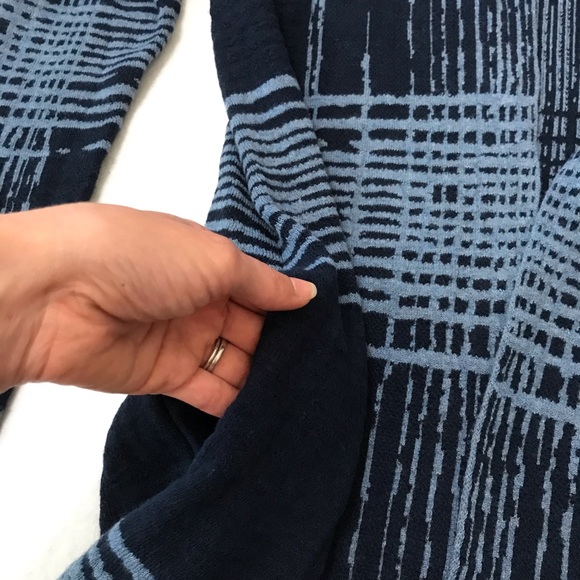 H by Halston Blue Duster Sweater - Picture 3 of 8